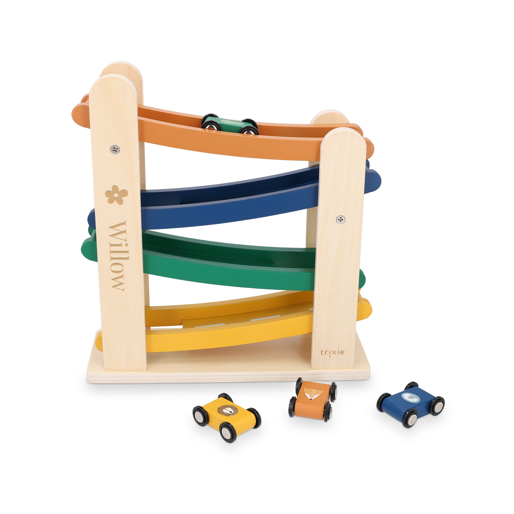 Personalised wooden ramp racer toy - Trixie