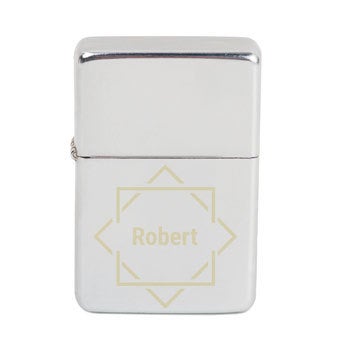 Lighter with text