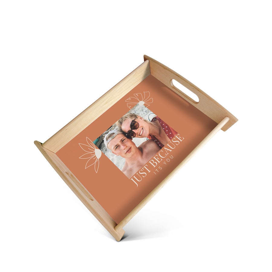 Serveringsbakke Stor Beige