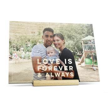 Wooden Valentines card