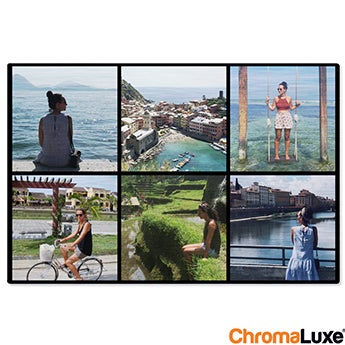 Tableau photo aluminium brossé - ChromaLuxe