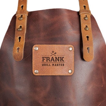 Leather apron with name