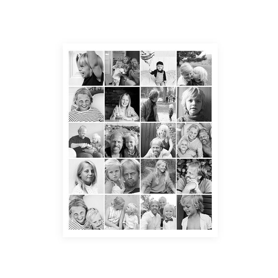 Daddy & me collage poster