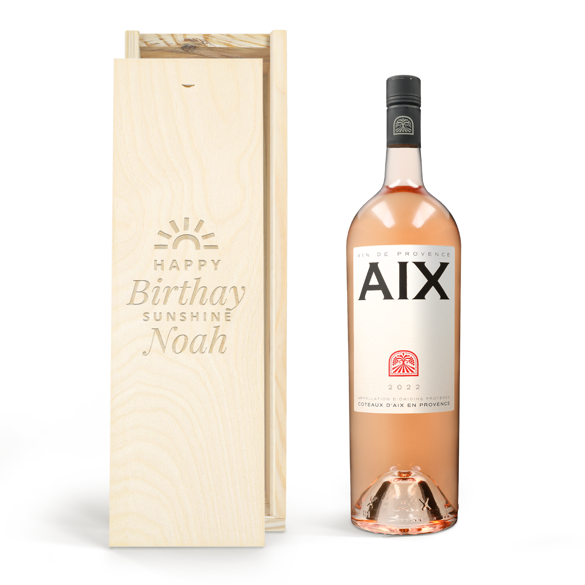 AIX Rosé Magnum - Kiste mit Gravur 