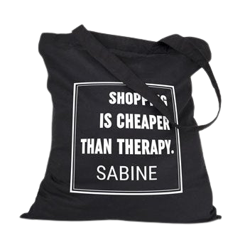 Tote bag personnalisé en coton bio - Noir