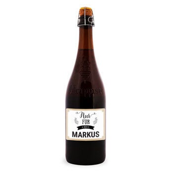 Bier mit eigenem Etikett - La Trappe Isid'or  