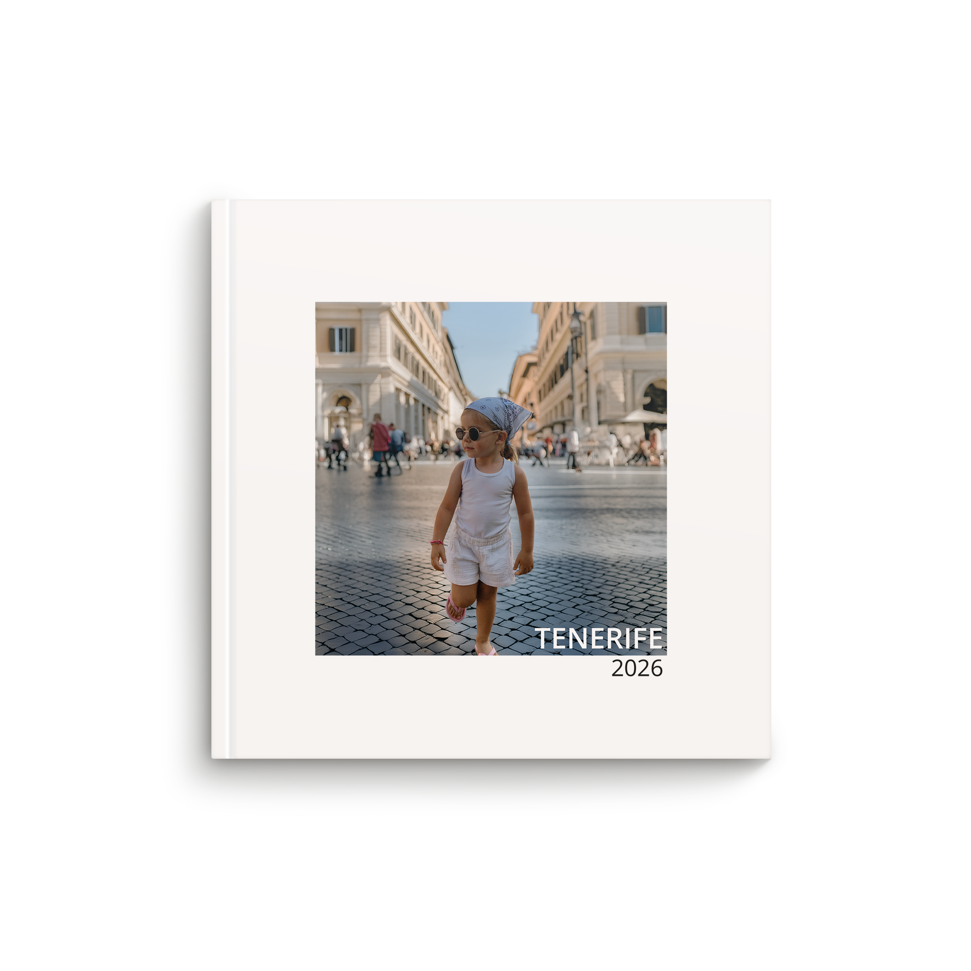 Livre photo personnalisé - 21,5 x 21,5 cm - Couverture rigide - Vacances