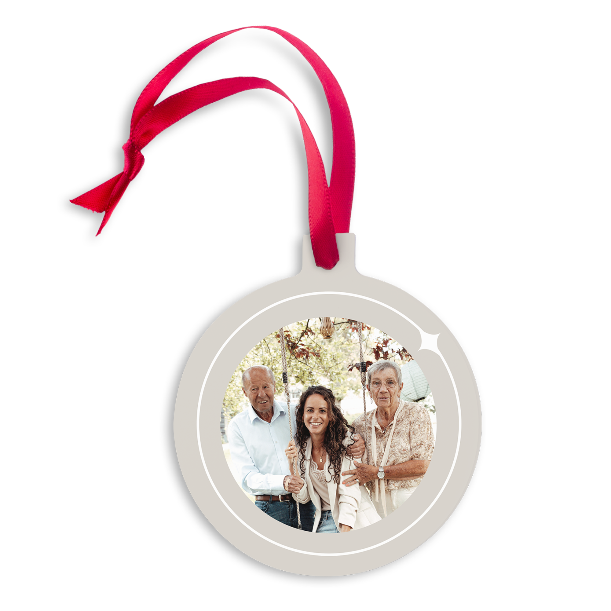 Personalised Christmas ornaments aluminium - Bauble (8)