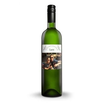 Weißwein mit personalisiertem Etikett - Belvy