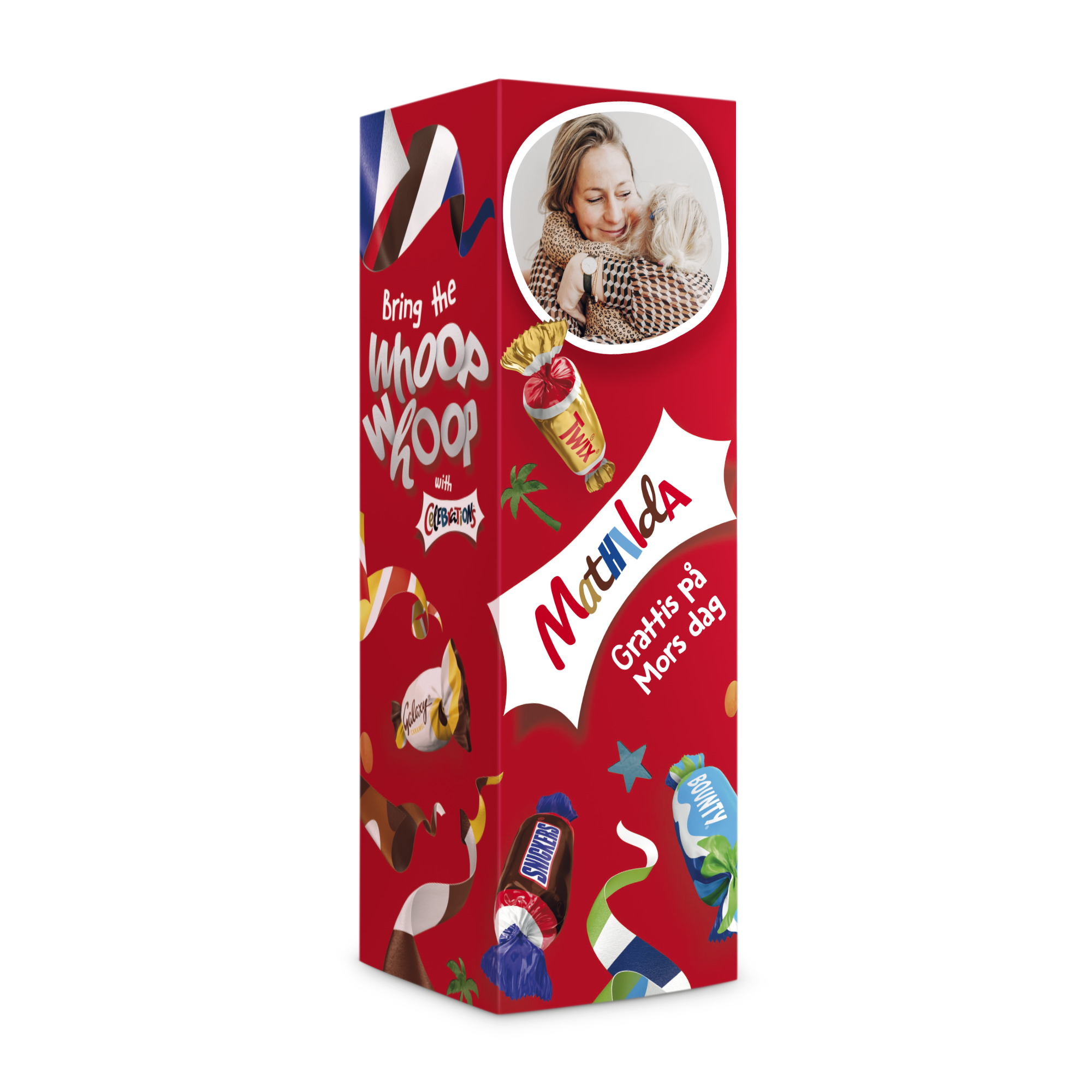 Personalizovaná fľaša so sladkosťamii - Celebrations 