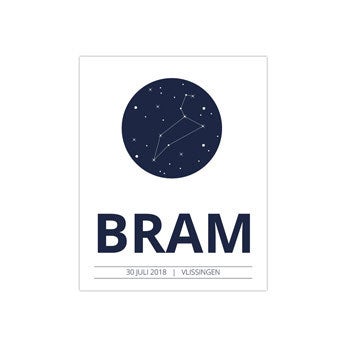 Geboorteposter - 40 x 50