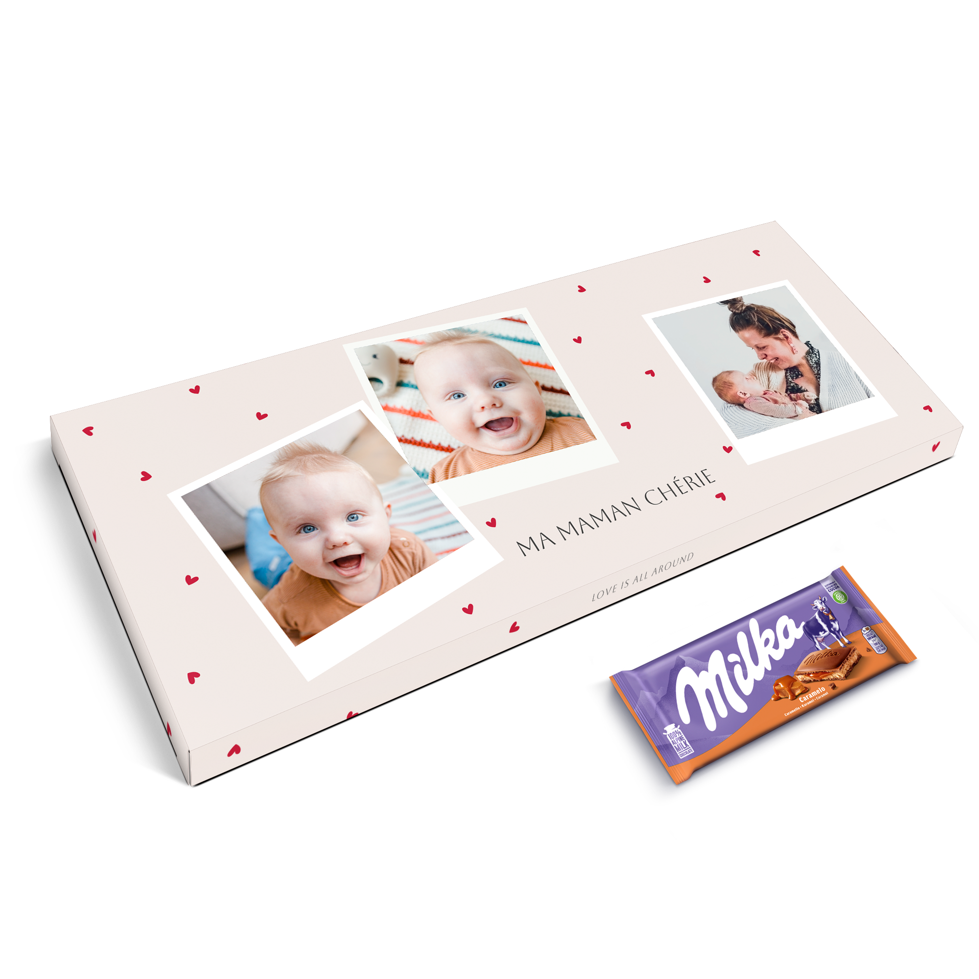 Tablette de chocolat XXL personnalisée - Remplie de Milka - 6 tablettes