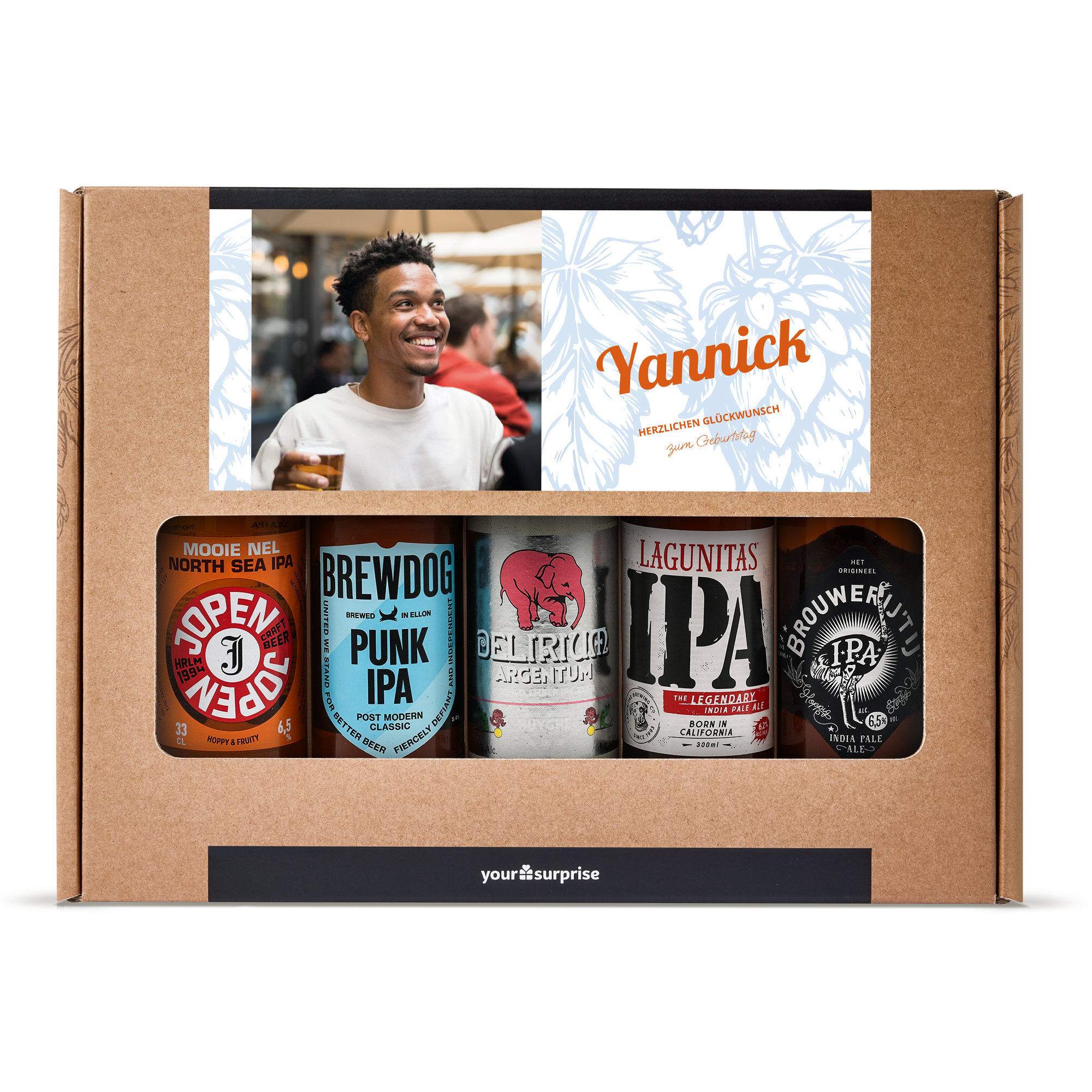 Personalisiertes Biergeschenkset - Mikrobrauerei 