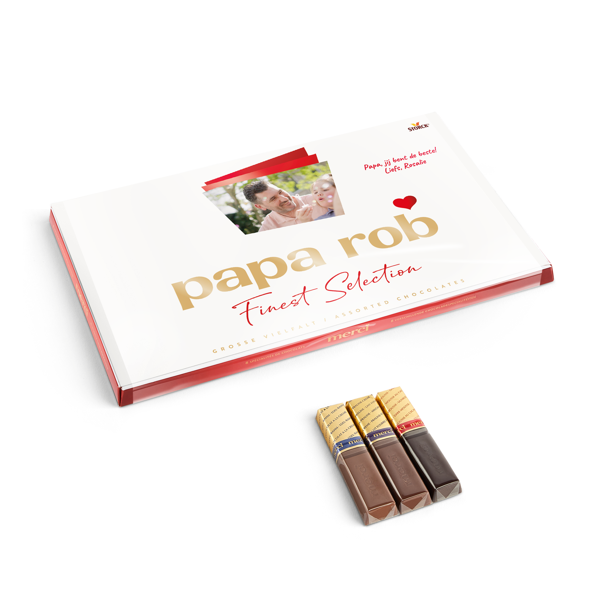 Merci Finest Selection chocolade mix met gepersonaliseerde kaart - 400 gram