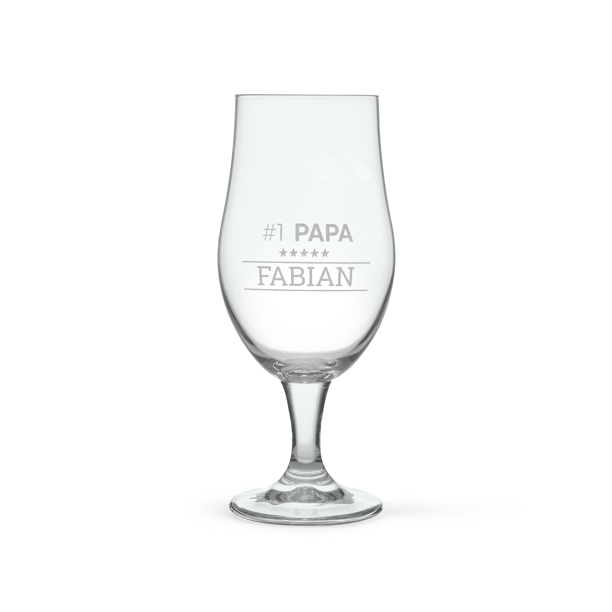 Bierglas mit Gravur