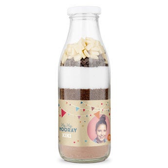 Brownie bakmix met persoonlijk etiket