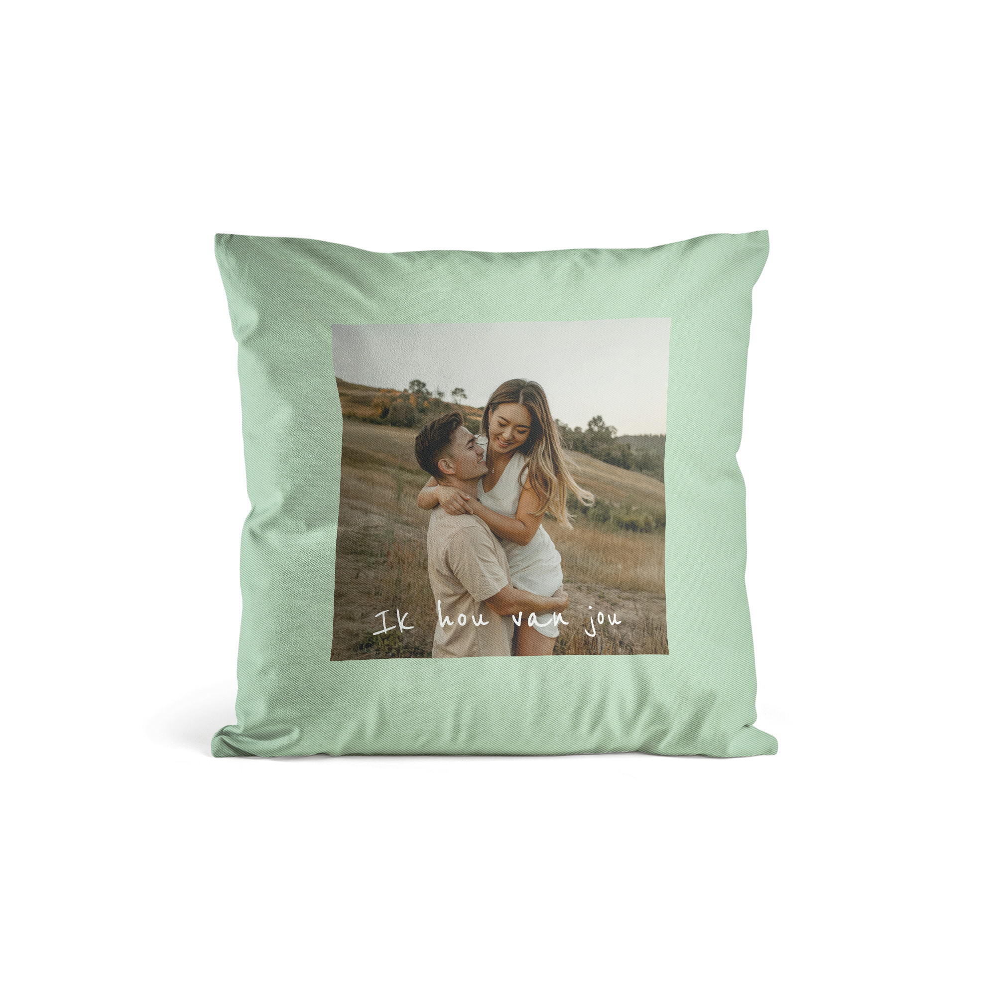 Kussensloop bedrukken - Mint groen - 40 x 40 cm