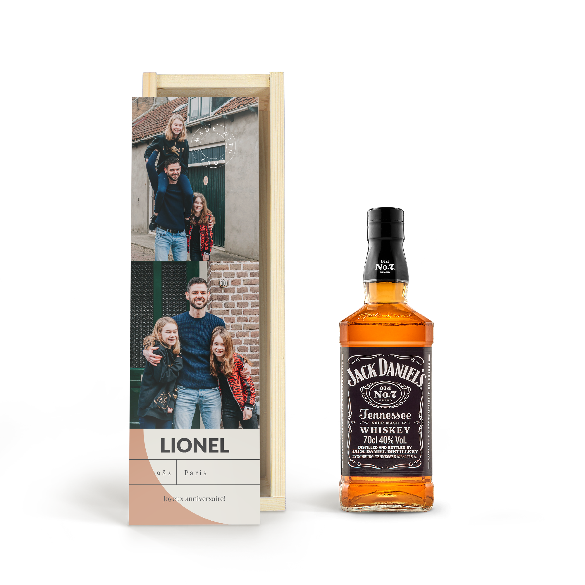 Coffret whisky personnalisé - Jack Daniels