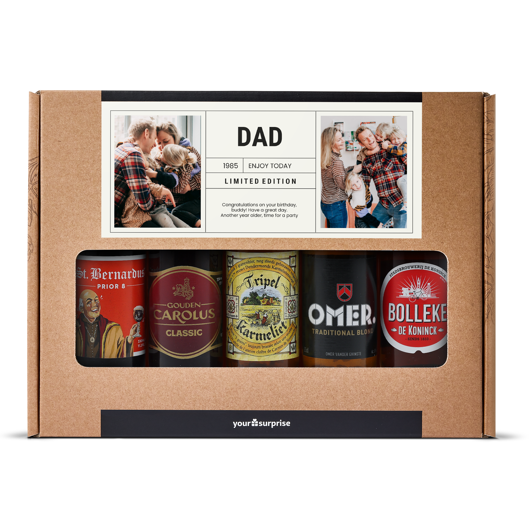 Personalised beer gift set - Belgian - Father's Day