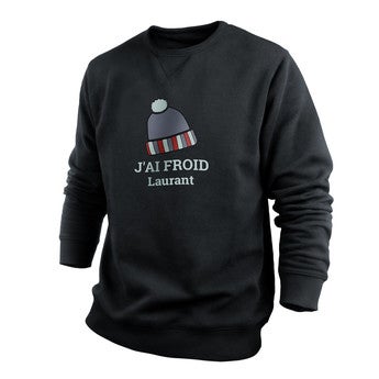 Sweat - Homme - Noir - XXL