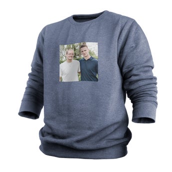 Custom sweatshirt - Men - Indigo - XXL