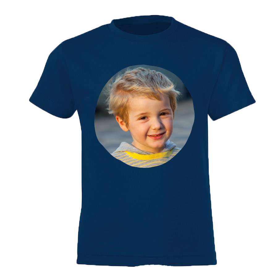 Kindershirt bedrucken - Dunkelblau  - 4 Jahre