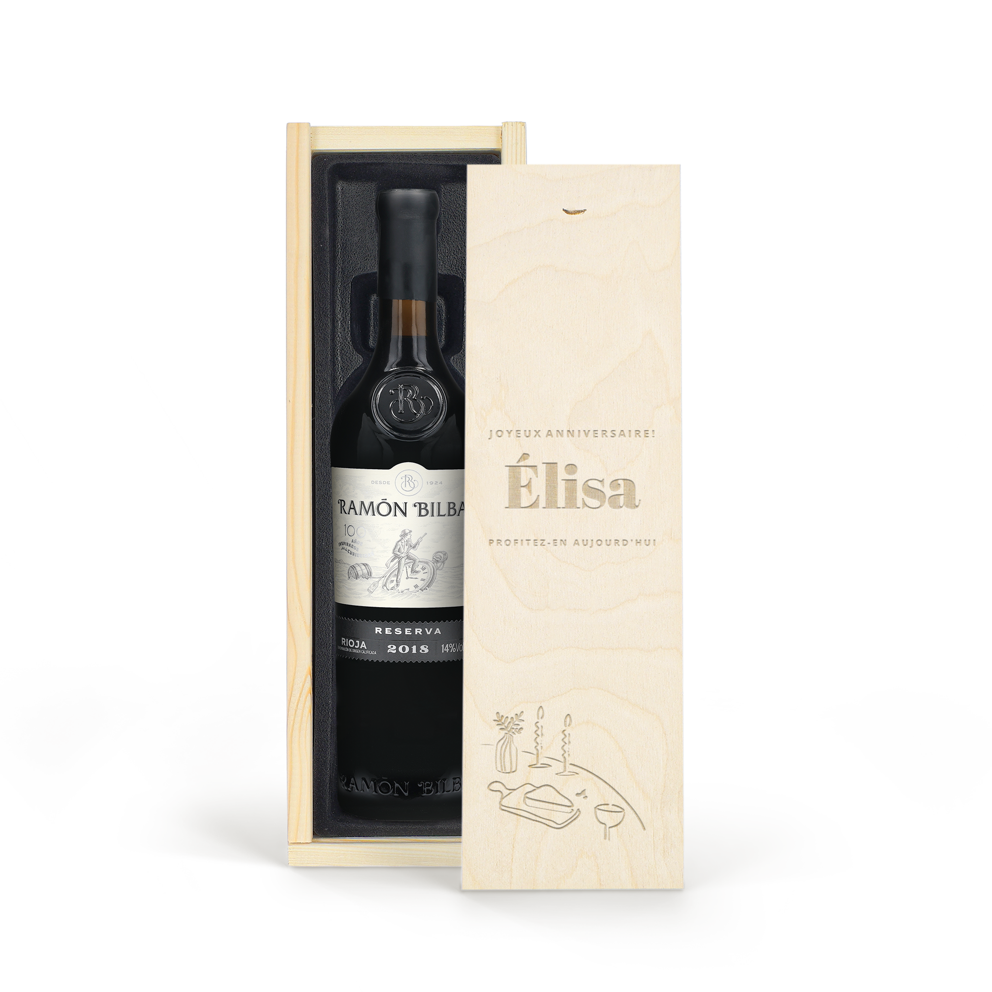 Ramon Bilbao Reserva - Couvercle gravé