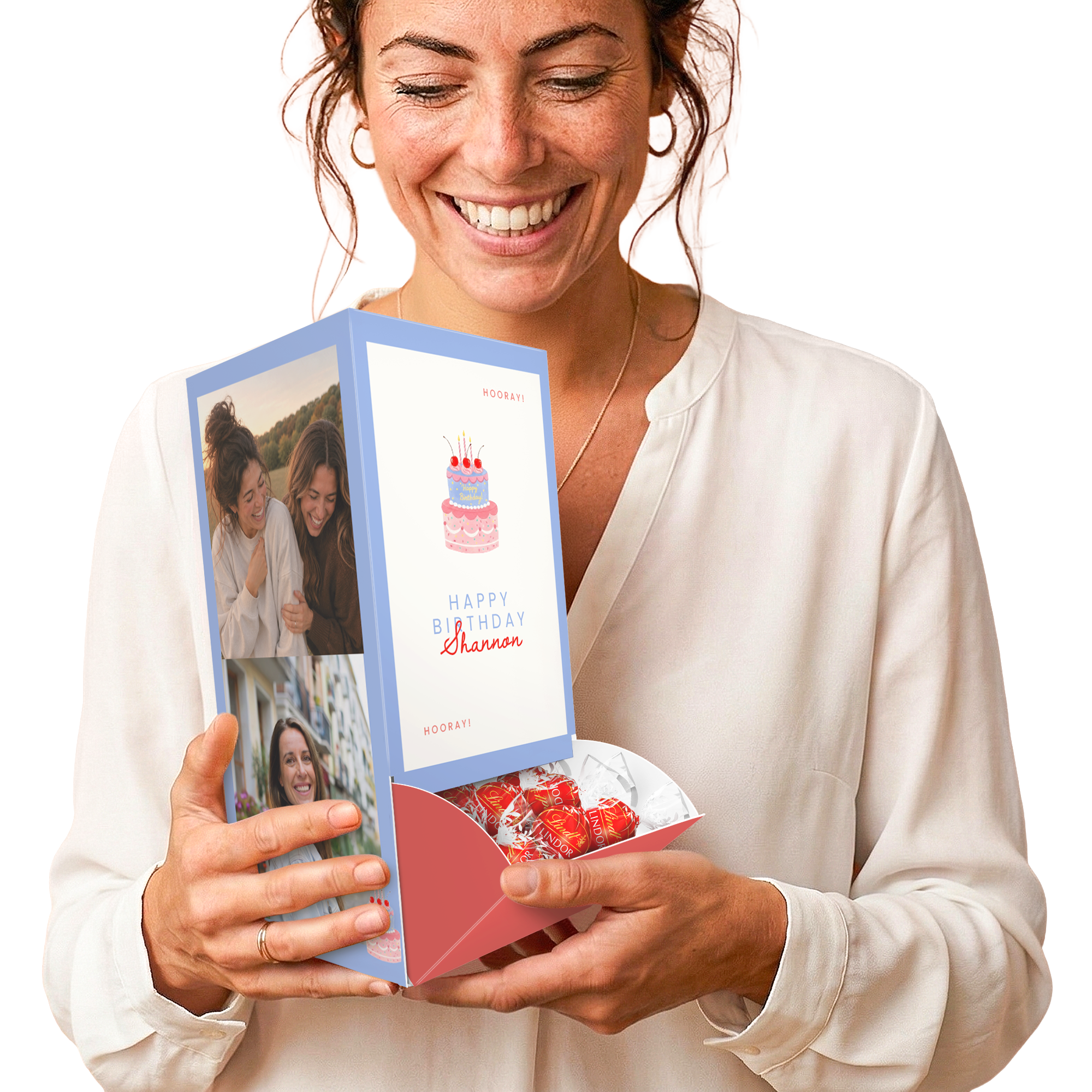 Dispenser personalizzato con cioccolato Lindt