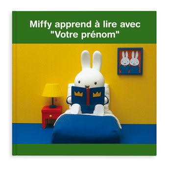 Livre personnalisé - Miffy apprend à lire (couverture rigide)