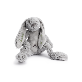 Coniglietto Peluche Personalizzato - Grigio
