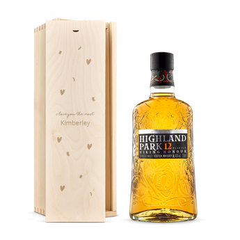 Highland Park 12 Years whisky in kist personaliseren