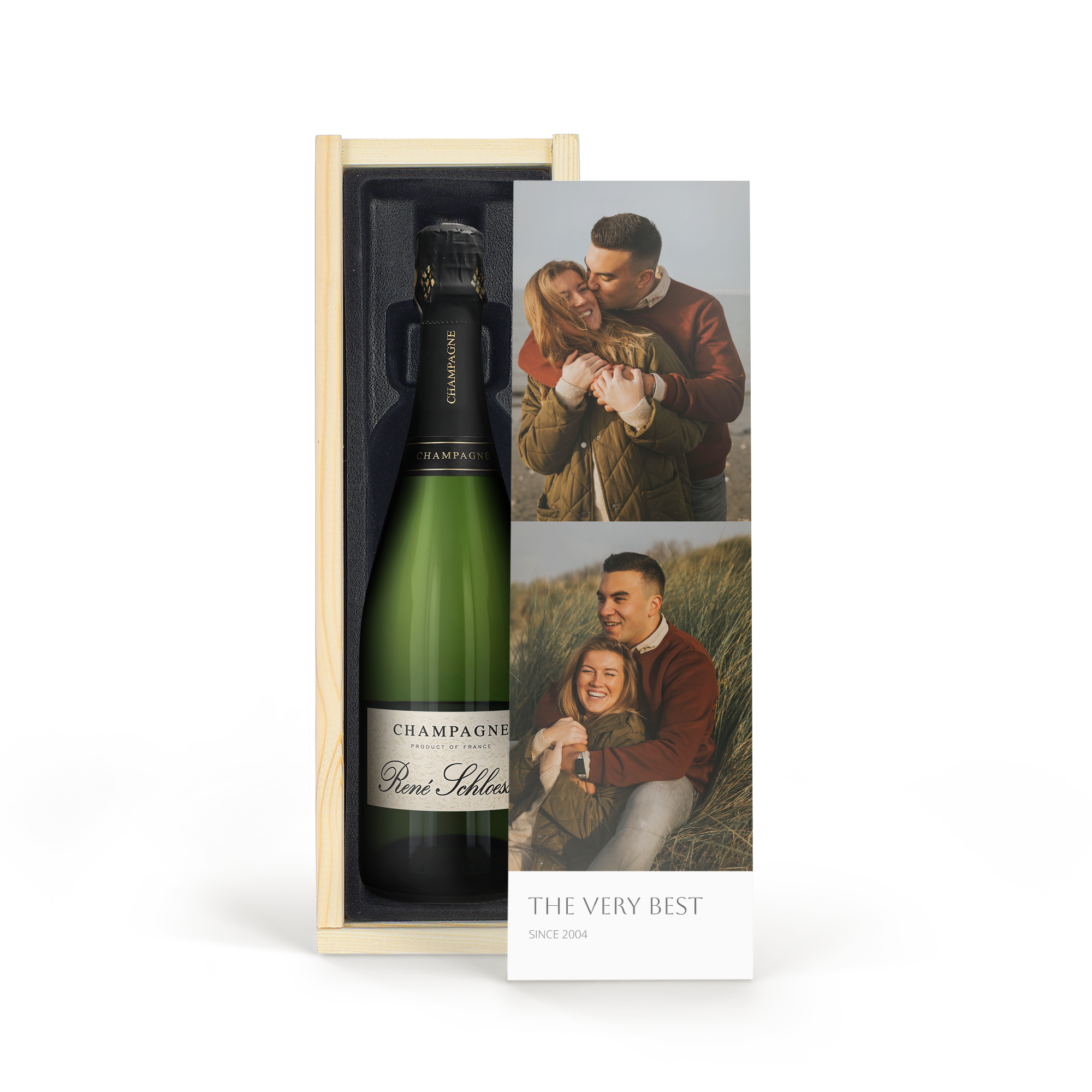 Champagner personalisieren - bedruckte Kiste - Rene Schloesser (750 ml)