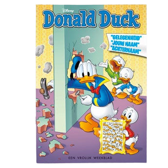 Donald Duck - Tijdschrift met naam en foto