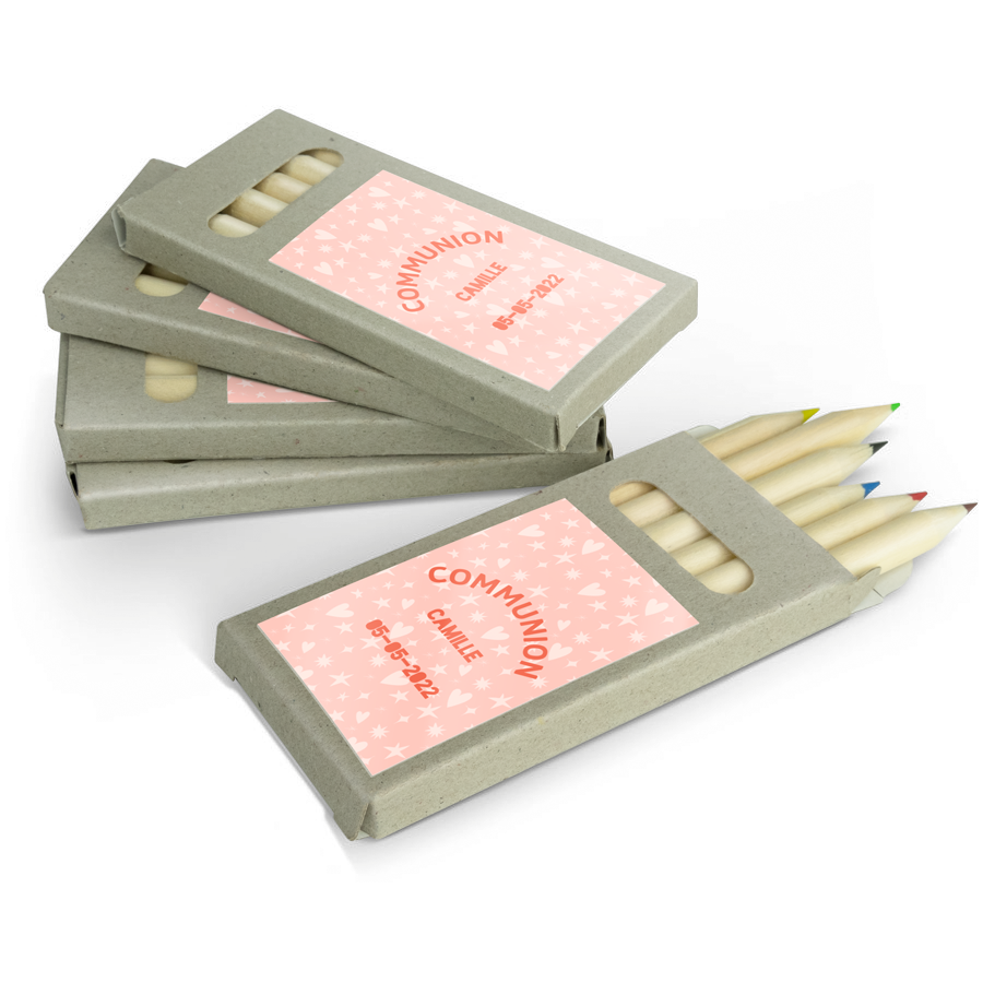 Boîtes de crayons de couleur personnalisées - 60 boîtes