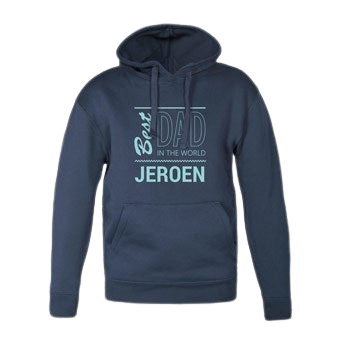 Hoodie voor heren bedrukken - Navy - XL