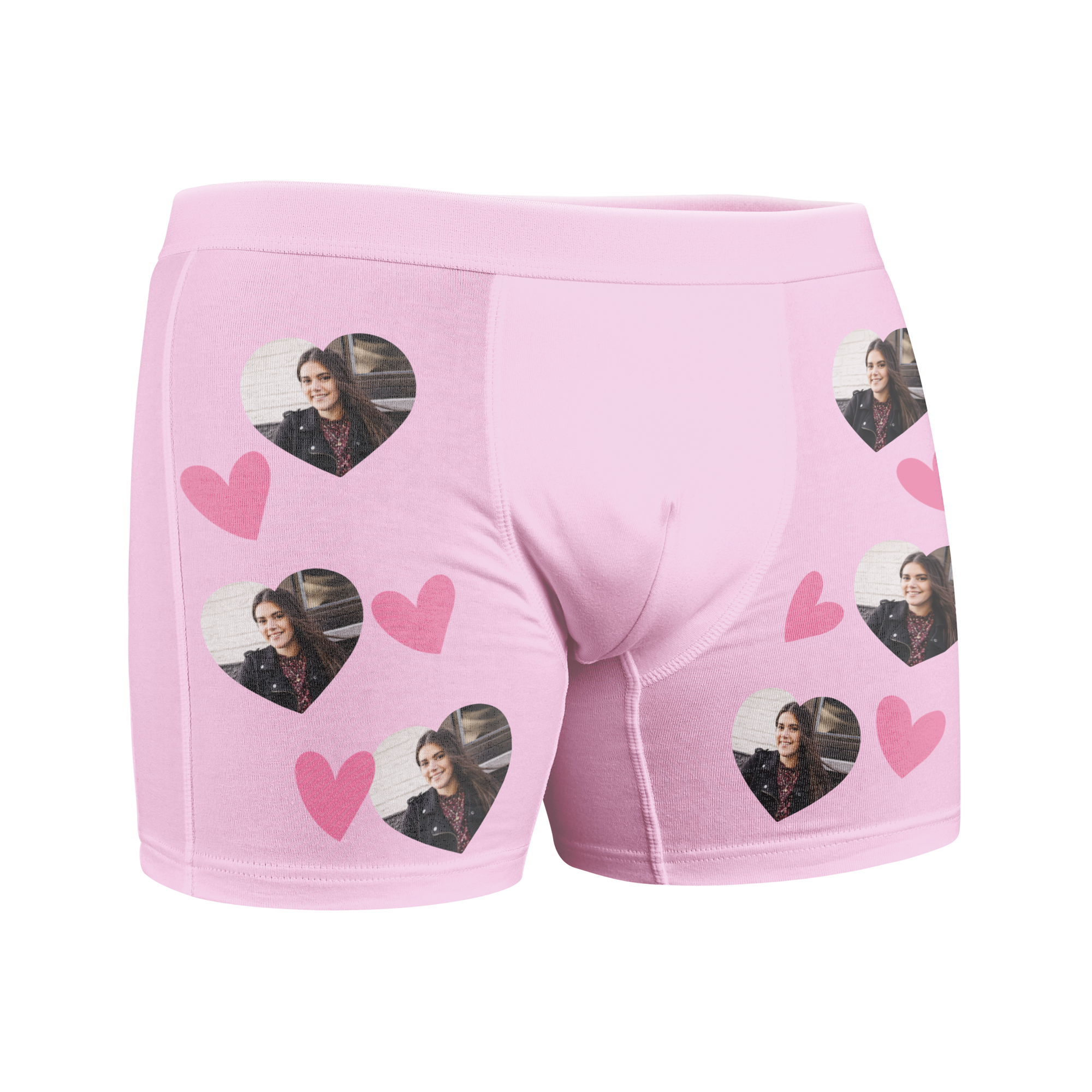 Boxershort mit Foto - L - Pink