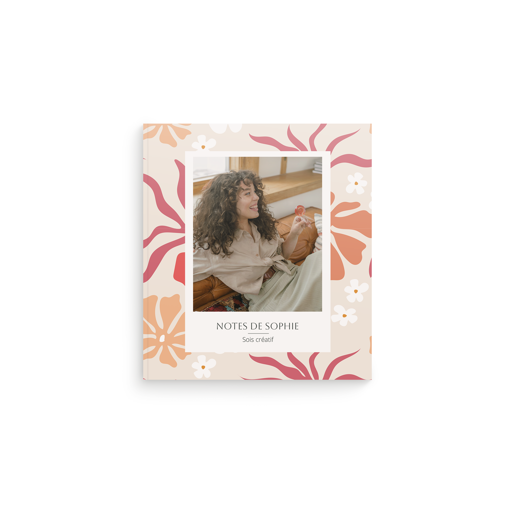 Carnet personnalisé - pages vierges - 17 x 19 cm - couverture souple