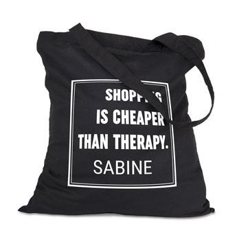 Tote bag en coton bio - Noir