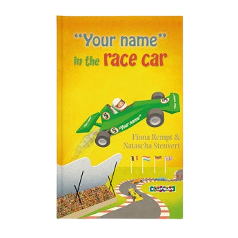 Personalised children's book - Danny in the race car - Hardcover