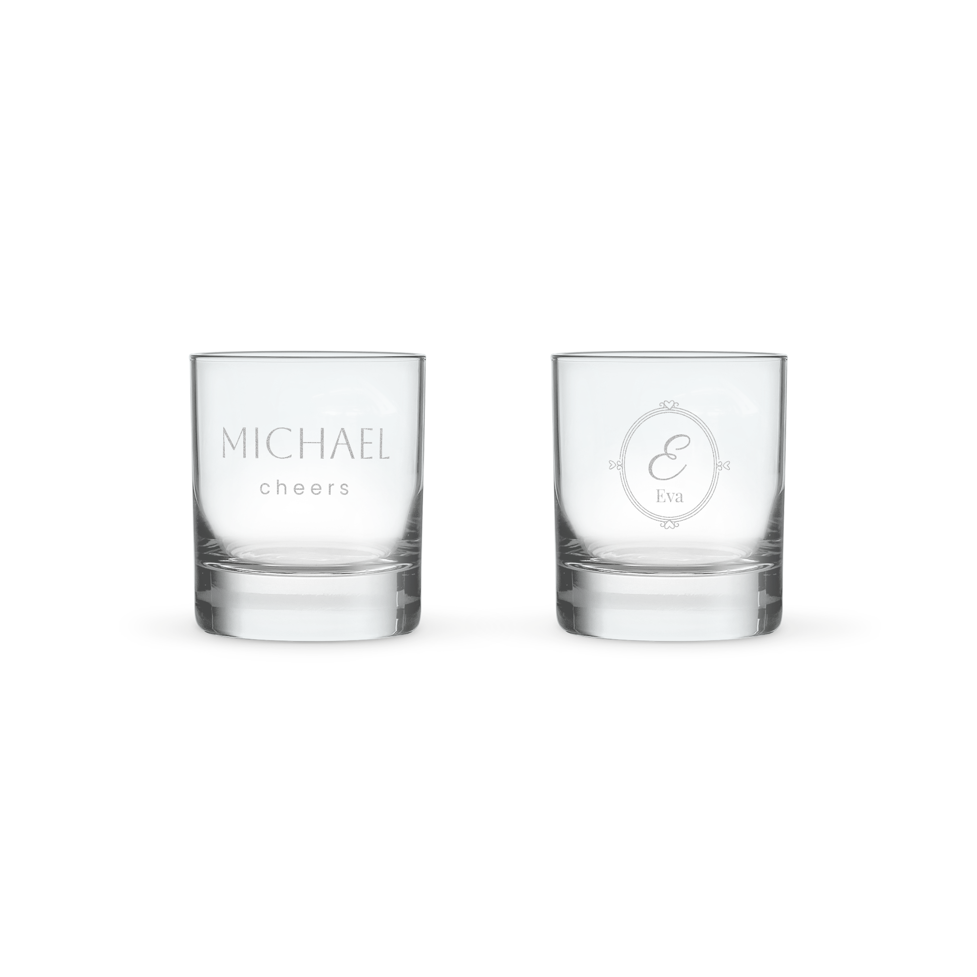 Personalised liqueur glass - Engraved - 2 pcs