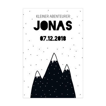 Geburtsposter - 50 x 75