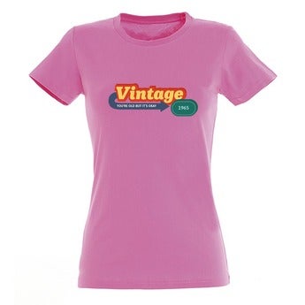 T-shirt - Vrouw - Roze - XL
