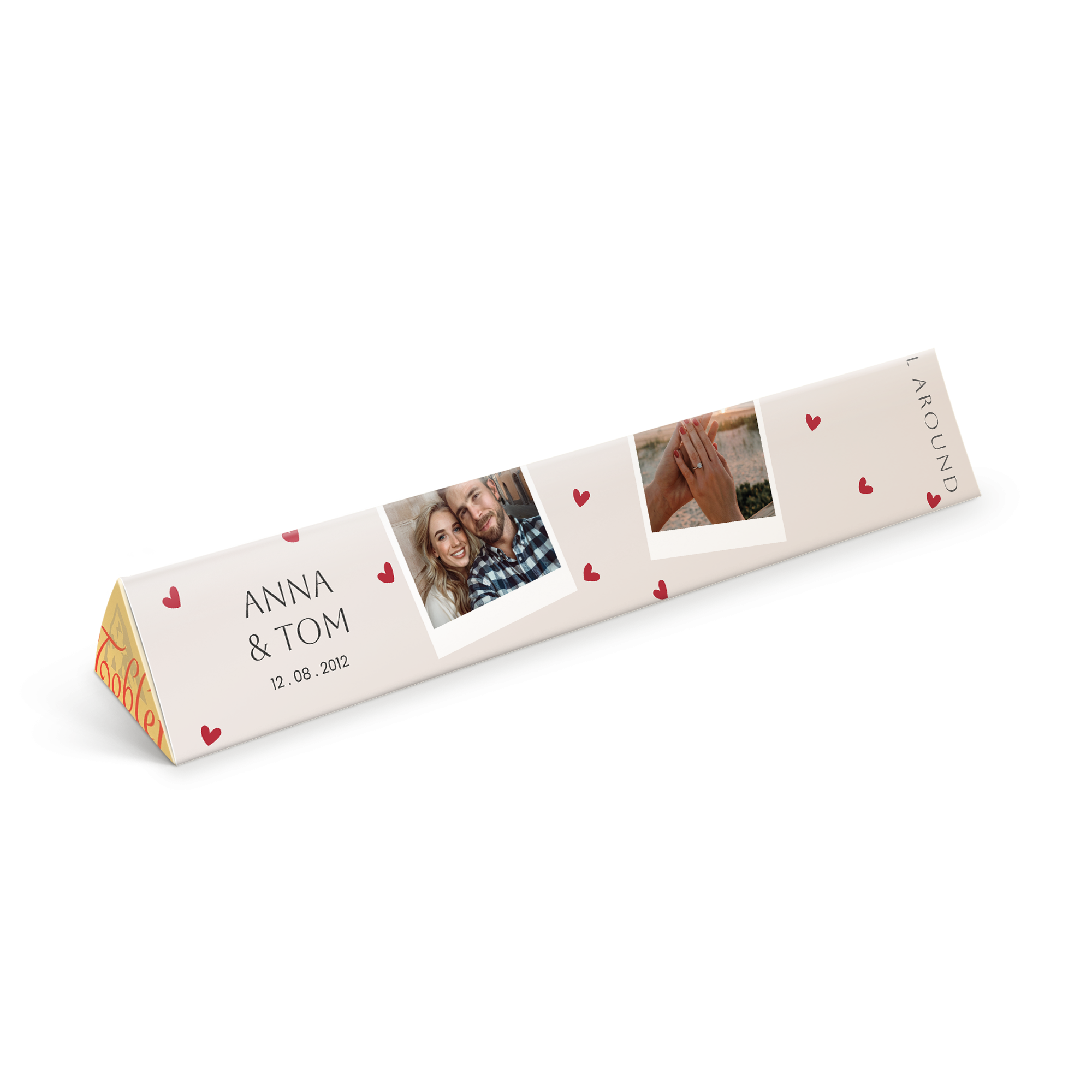  Gepersonaliseerde reep met Toblerone chocolade  - M - 200 gram