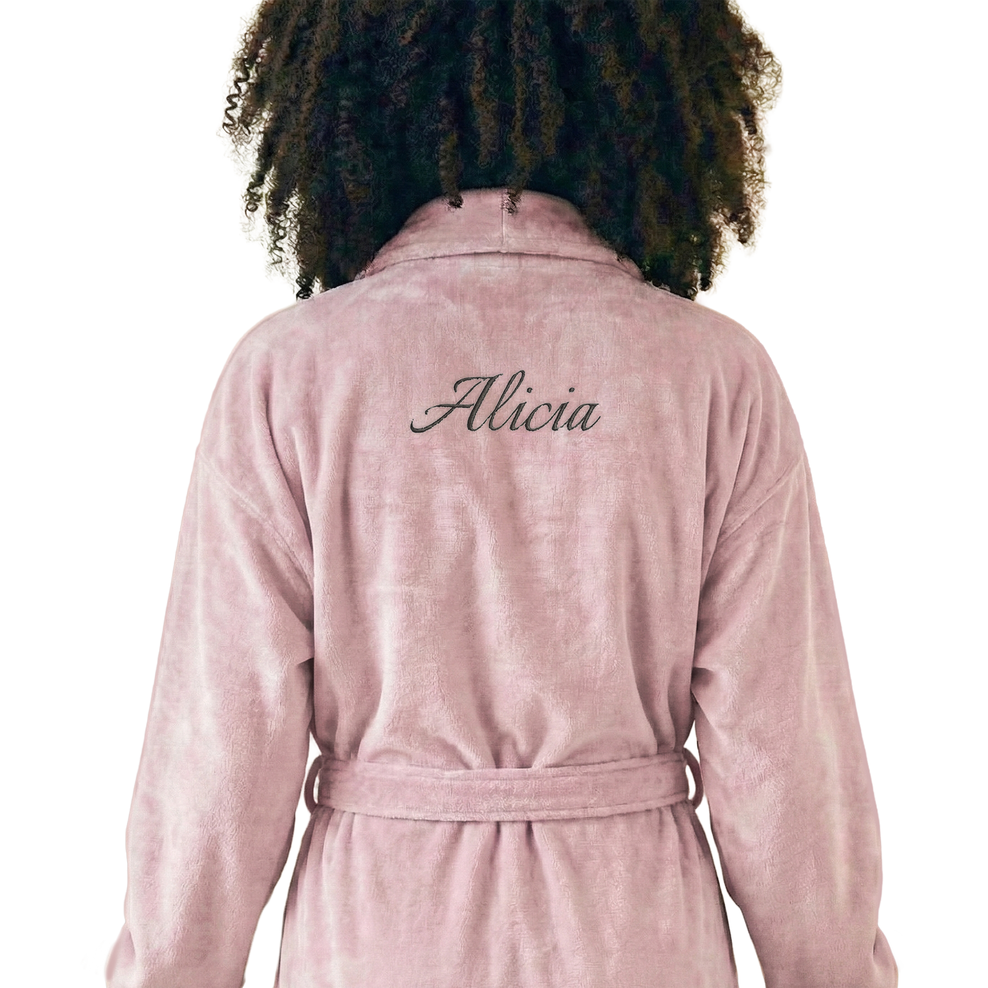 Peignoir personnalisé - Femme - Rose - S/M