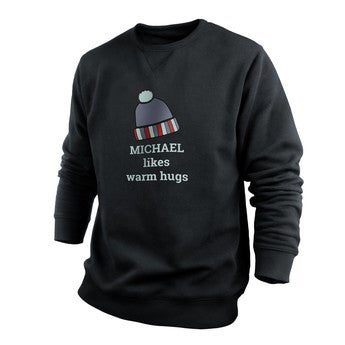 Sweatshirt personalizada - Homens - Preto - XXL