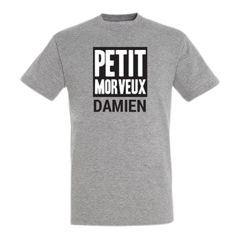 T-shirt homme - Gris chiné