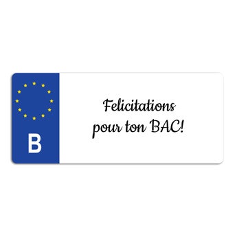 Plaque d'immatriculation