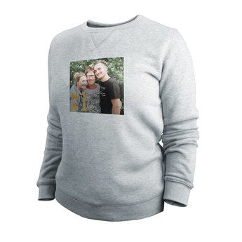 Sweatshirt personalizada - Mulheres - Cinza - M