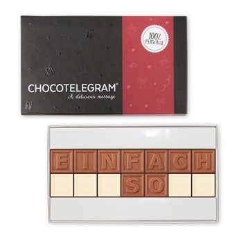 Chocotelegram - 2x7 Buchstaben.