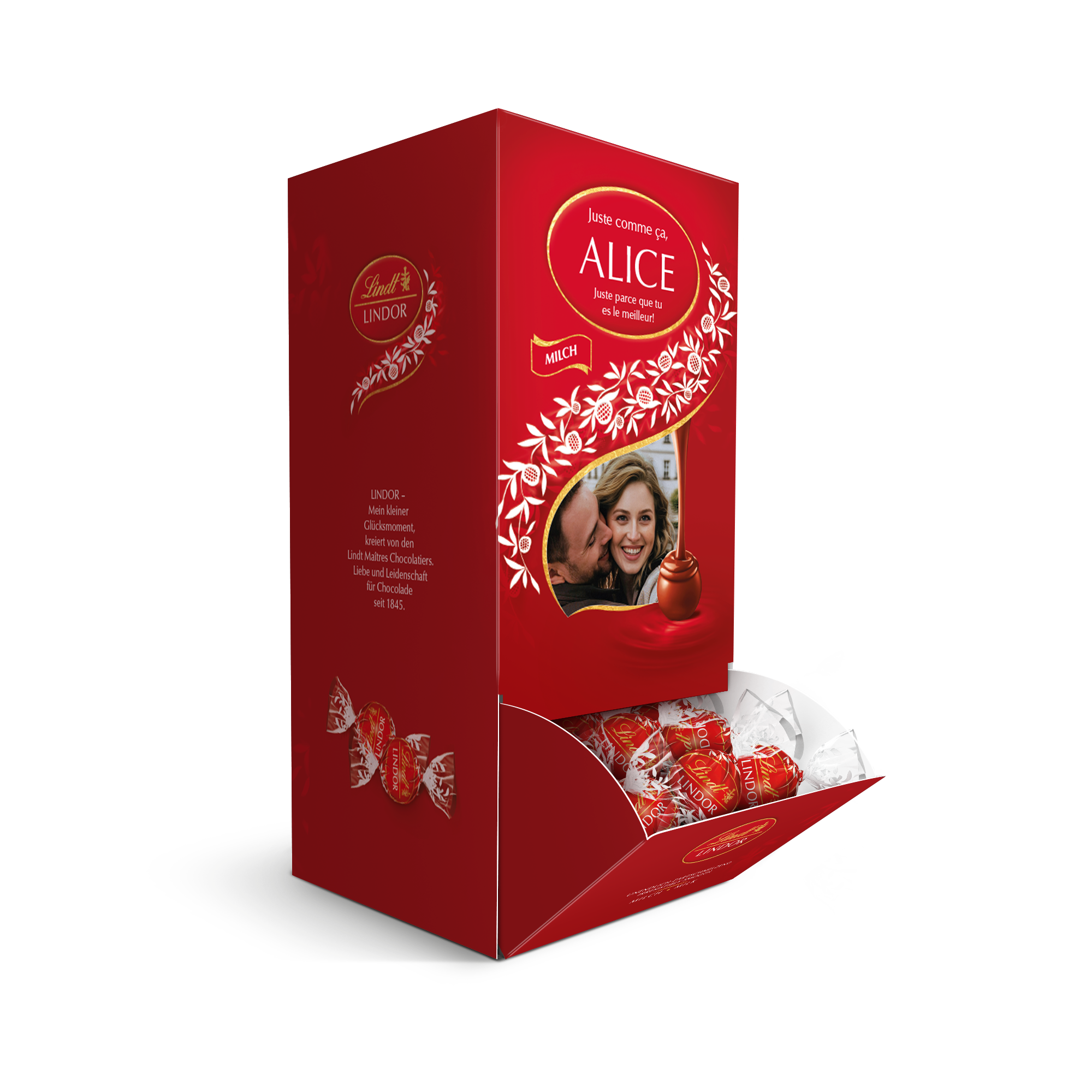 Coffret cadeau personnalisé chocolat Lindt
